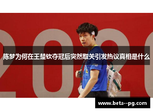 陈梦为何在王楚钦夺冠后突然取关引发热议真相是什么